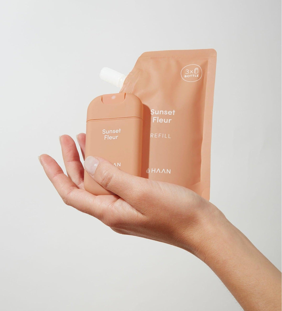 Hand Sanitizer & Refill Pack - Sunset Fleur